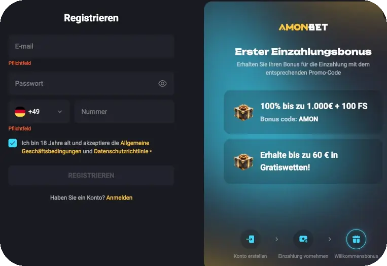Amonbet Sign In